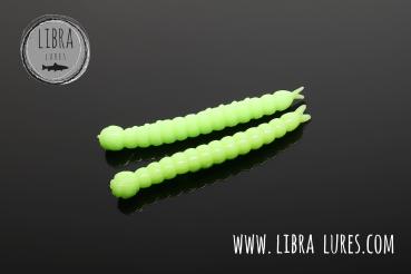 Libra Lures Slight Worm  38mm Cheese , Hot Apple green Limited Edition 026